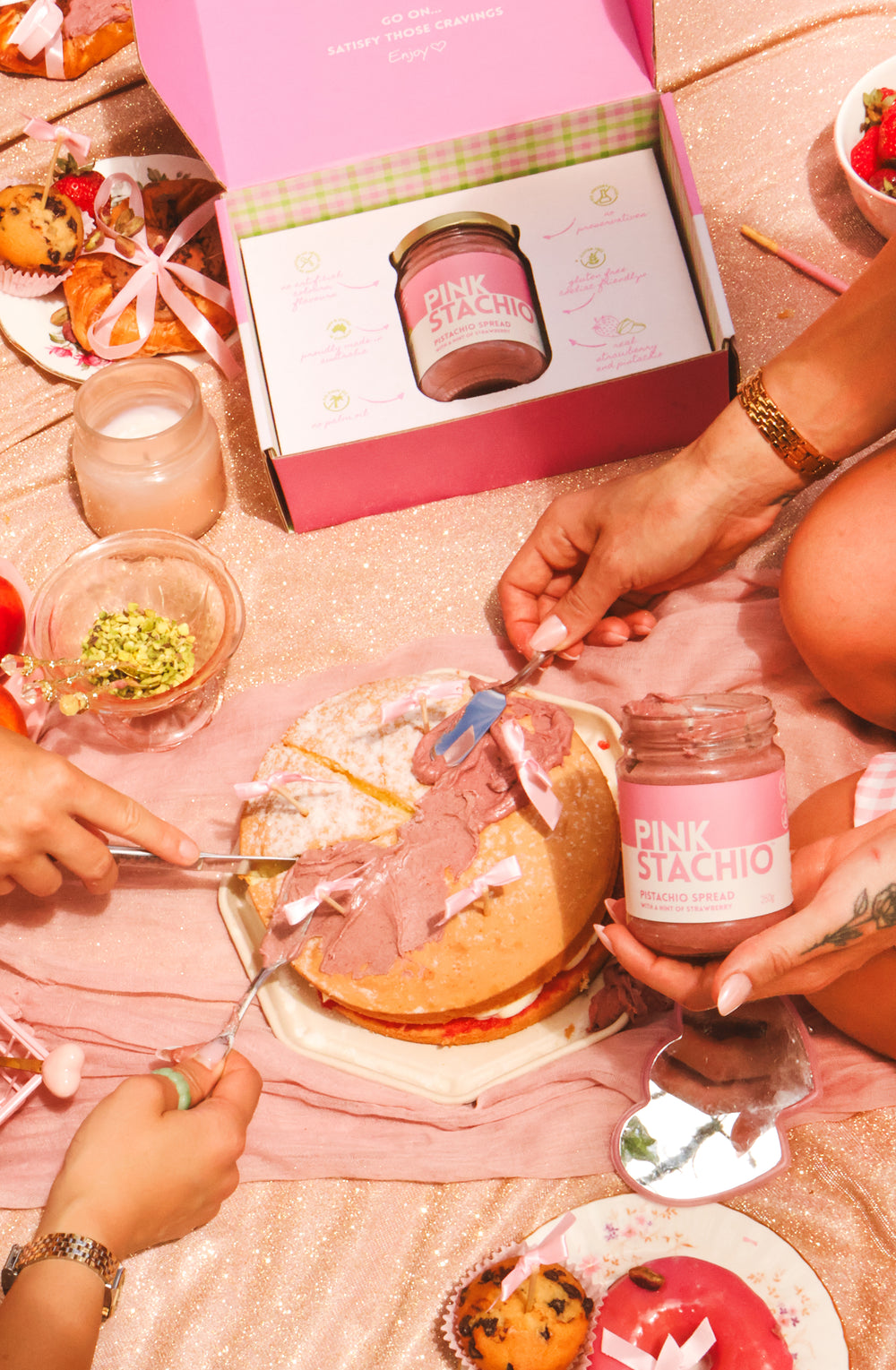 PINKSTACHIO® Strawberry Pistachio Spread Jar