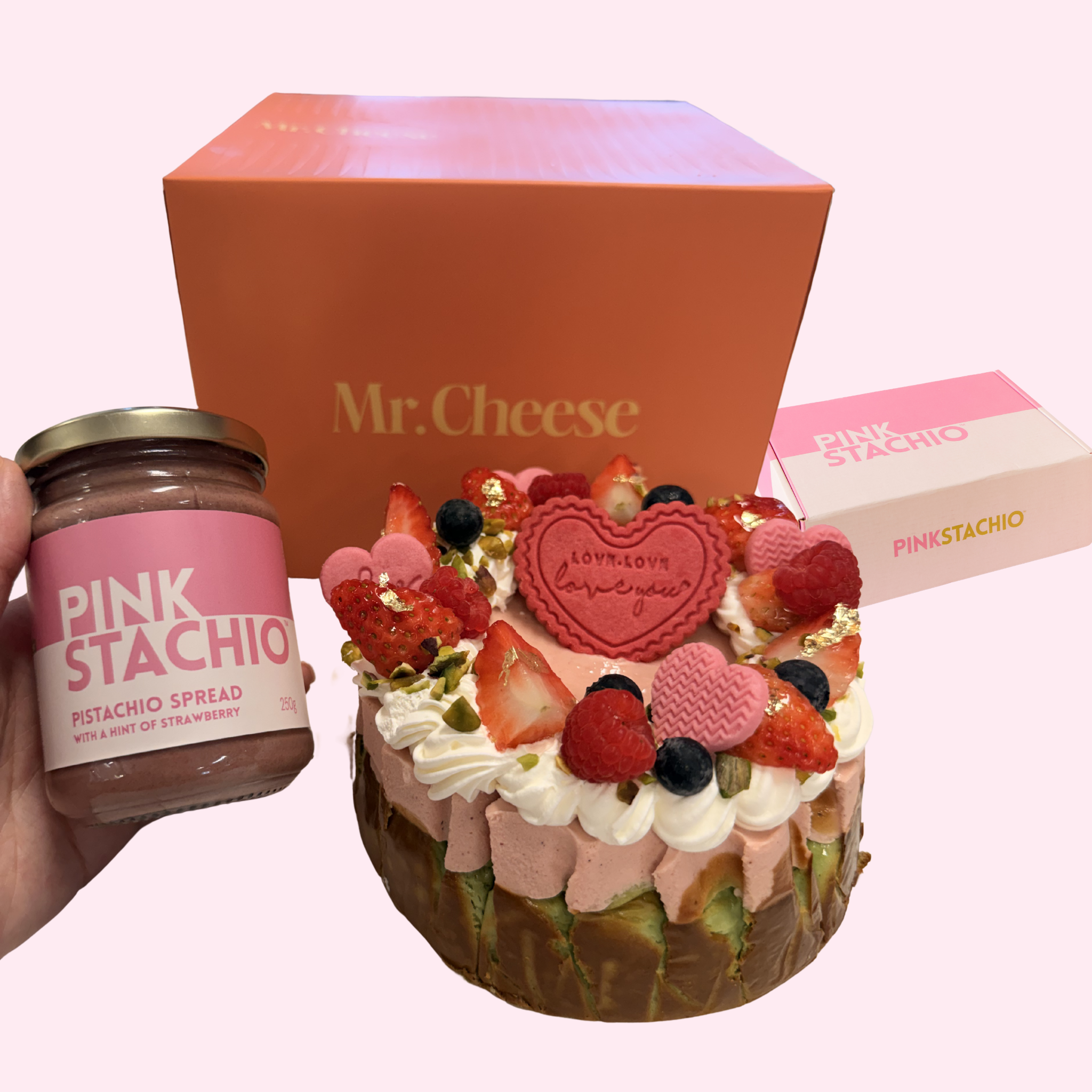 Preorder Mr Cheese Cheesecake + Pinkstachio (Mother's Day Special)